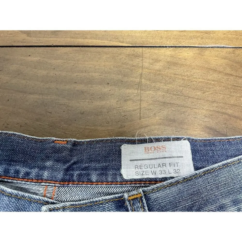 Hugo Boss HB25 Regular Fit Denim Jeans Men's Size 33x32